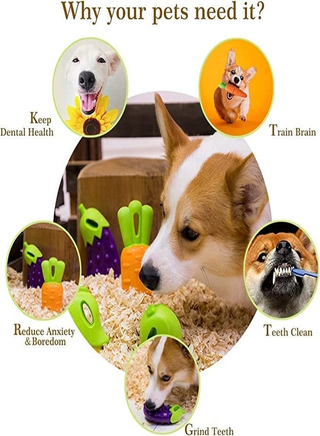 Pups&Pets ألعاب مضغ غير سامة تصدر صوتاً من Pups&Pets - لعبة مطاطية متينة لا تتلف لجميع سلالات الكلاب - عبوة من 3 قطع - Image 4